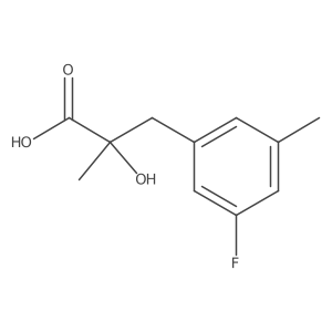 3-(3-Fluoro-5-methylphenyl)-2-hydroxy-2-methylpropanoic acid结构式