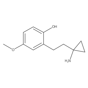 2-[2-(1-Aminocyclopropyl)ethyl]-4-methoxyphenol Structure