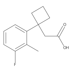 2-[1-(3-Fluoro-2-methylphenyl)cyclobutyl]acetic acid结构式