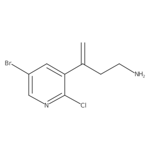 3-(5-Bromo-2-chloropyridin-3-yl)but-3-en-1-amine结构式