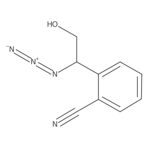 2-(1-Azido-2-hydroxyethyl)benzonitrile Structure