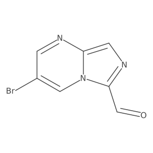 3-Bromoimidazo[1,5-a]pyrimidine-6-carbaldehyde结构式