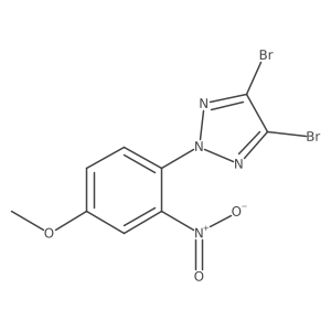 4,5-Dibromo-2-(4-methoxy-2-nitrophenyl)-2H-1,2,3-triazole Structure