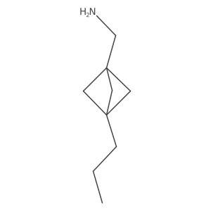 (3-Propyl-1-bicyclo[1.1.1]pentanyl)methanamine结构式