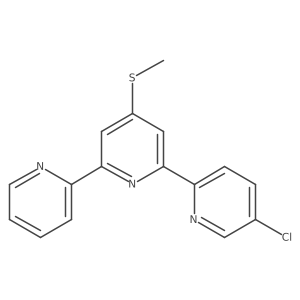 6-(5-Chloropyridin-2-yl)-4-(methylsulfanyl)-2,2'-bipyridine结构式