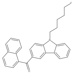 (9-(5-fluoropentyl)-9H-carbazol-3-yl)(naphthalen-1-yl)methanone Structure