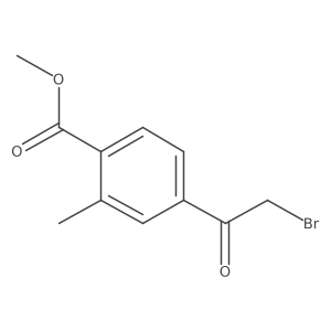 Methyl 4-(bromoacetyl)-2-methylbenzoate结构式