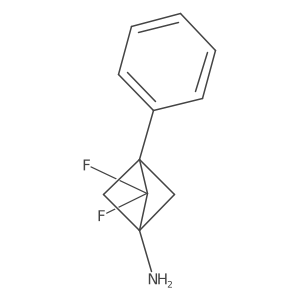 2,2-Difluoro-3-phenylbicyclo[1.1.1]pentan-1-amine Structure