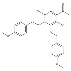 1-(2,5-Dichloro-3,4-bis((4-methoxybenzyl)oxy)phenyl)ethan-1-one Structure