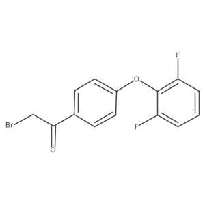 2-Bromo-1-[4-(2,6-difluorophenoxy)phenyl]ethanone Structure