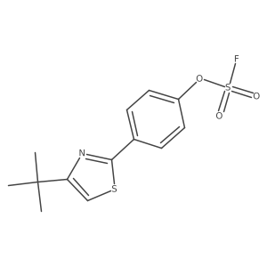 4-Tert-butyl-2-(4-fluorosulfonyloxyphenyl)-1,3-thiazole结构式