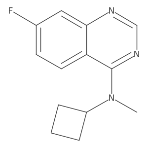 N-cyclobutyl-7-fluoro-N-methylquinazolin-4-amine Structure