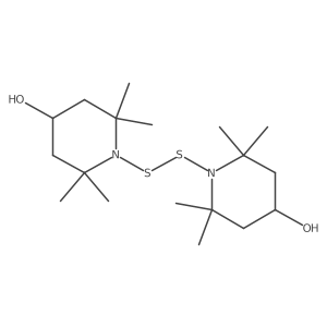 Bis(4-hydroxy-2,2,6,6-tetramethylpiperidin-1-yl)disulfide Structure
