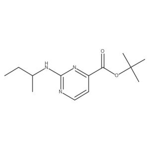 Tert-butyl 2-[(butan-2-yl)amino]pyrimidine-4-carboxylate Structure