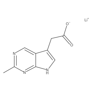 Lithium;2-(2-methyl-7H-pyrrolo[2,3-d]pyrimidin-5-yl)acetate结构式
