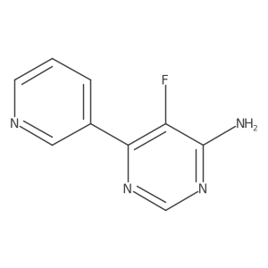 5-Fluoro-6-(pyridin-3-yl)pyrimidin-4-amine Structure