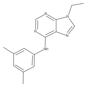 N-(3,5-dimethylphenyl)-9-ethyl-9H-purin-6-amine Structure