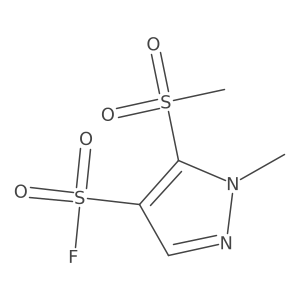 5-methanesulfonyl-1-methyl-1H-pyrazole-4-sulfonyl fluoride结构式
