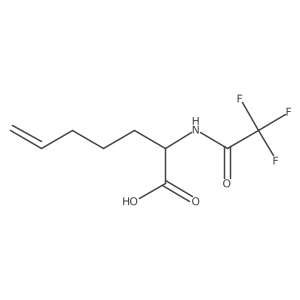 2-(2,2,2-Trifluoroacetamido)hept-6-enoic acid Structure
