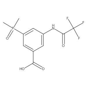 3-(Dimethylphosphoryl)-5-(2,2,2-trifluoroacetamido)benzoic acid Structure