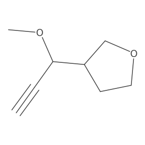 3-(1-Methoxyprop-2-yn-1-yl)oxolane结构式