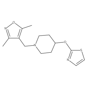 1-[(3,5-Dimethyl-1,2-oxazol-4-yl)methyl]-4-(1,3-thiazol-2-yloxy)piperidine Structure