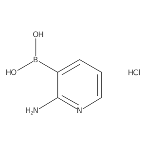 2-Aminopyridin-3-ylboronic acid hcl结构式