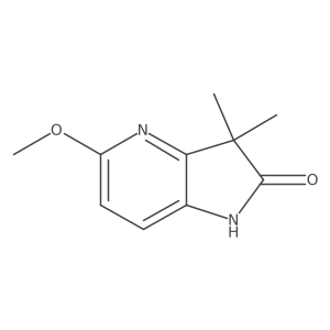 1,3-dihydro-5-methoxy-3,3-dimethyl-2H-Pyrrolo[3,2-b]pyridin-2-one结构式