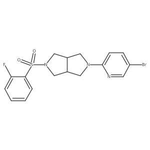 5-Bromo-2-[5-(2-fluorobenzenesulfonyl)-octahydropyrrolo[3,4-c]pyrrol-2-yl]pyridine Structure