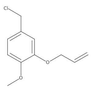 2-Allyloxy-4-chloromethyl-1-methoxybenzene结构式