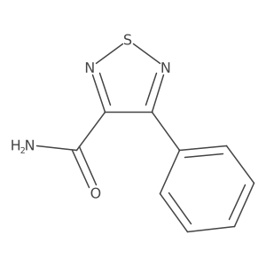 4-Phenyl-1,2,5-thiadiazole-3-carboxamide结构式