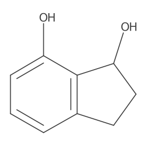 2,3-dihydro-1H-indene-1,7-diol结构式