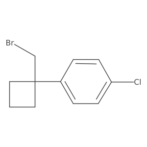 1-(1-Bromomethyl-cyclobutyl)-4-chloro-benzene Structure