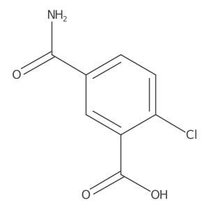 5-Carbamoyl-2-chlorobenzoic acid结构式