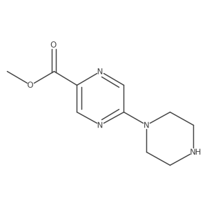 methyl 5-piperazin-1-ylpyrazine-2-carboxylate Structure