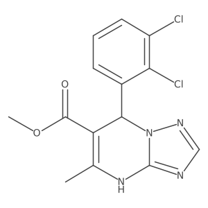 Methyl 7-(2,3-dichlorophenyl)-5-methyl-4,7-dihydro[1,2,4]triazolo[1,5-a]pyrimidine-6-carboxylate Structure