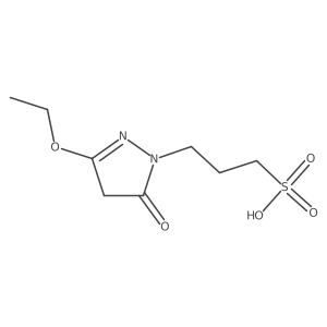 3-Ethoxy-4,5-dihydro-5-oxo-1H-pyrazole-1-propanesulfonic acid Structure