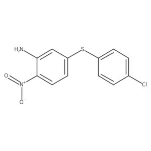5-((4-Chlorophenyl)thio)-2-nitroaniline结构式
