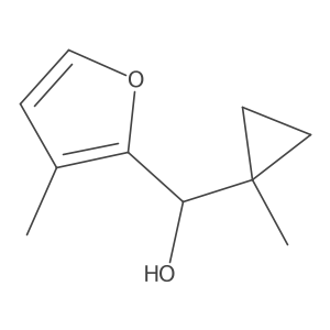 (1-Methylcyclopropyl)-(3-methylfuran-2-yl)methanol Structure