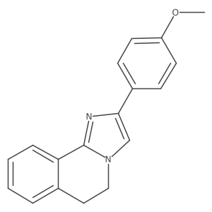 5,6-Dihydro-2-(4-methoxyphenyl)imidazo(2,1-a)isoquinoline Structure
