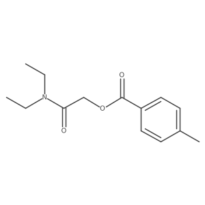 2-(Diethylamino)-2-oxoethyl 4-methylbenzoate结构式
