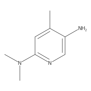 2-(Dimethylamino)-4-methyl-5-aminopyridine 3HCl结构式