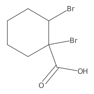 1,2-Dibromocyclohexanecarboxylic acid Structure