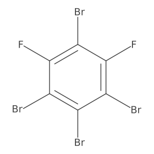 1,2,3,5-Tetrabromo-4,6-difluorobenzene结构式