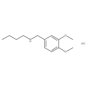 Butyl[(3,4-dimethoxyphenyl)methyl]amine hydrochloride结构式