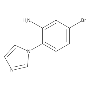 5-Bromo-2-imidazol-1-yl-phenylamine Structure