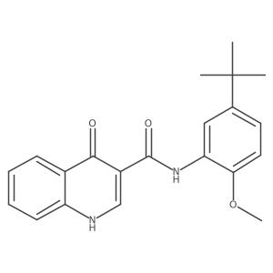 n-(2-Methoxy-5-tert-butyl-phenyl)-4-oxo-1h-quinoline-3-carboxamide Structure