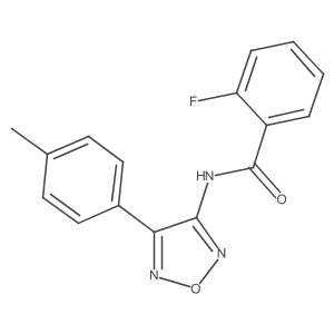 2-fluoro-N-(4-(p-tolyl)-1,2,5-oxadiazol-3-yl)benzamide Structure