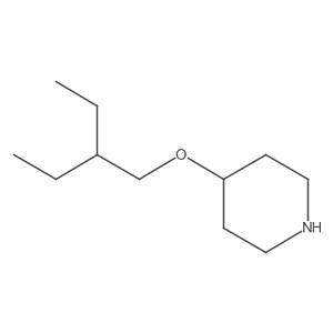4-(2-Ethylbutoxy)piperidine结构式