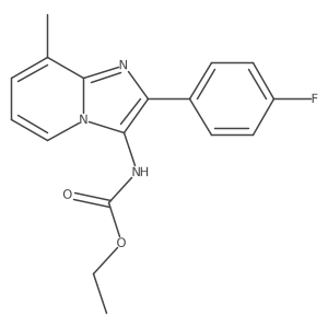 ethyl N-[2-(4-fluorophenyl)-8-methylimidazo[1,2-a]pyridin-3-yl]carbamate Structure